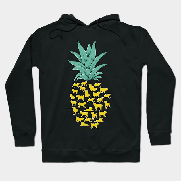 pug dog pineapple Hoodie by ShirtsShirtsndmoreShirts